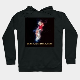 Skateboard Female Skateboarder in Red  Skateboards Skateboarding Designs Skateboarding Gifts Hoodie